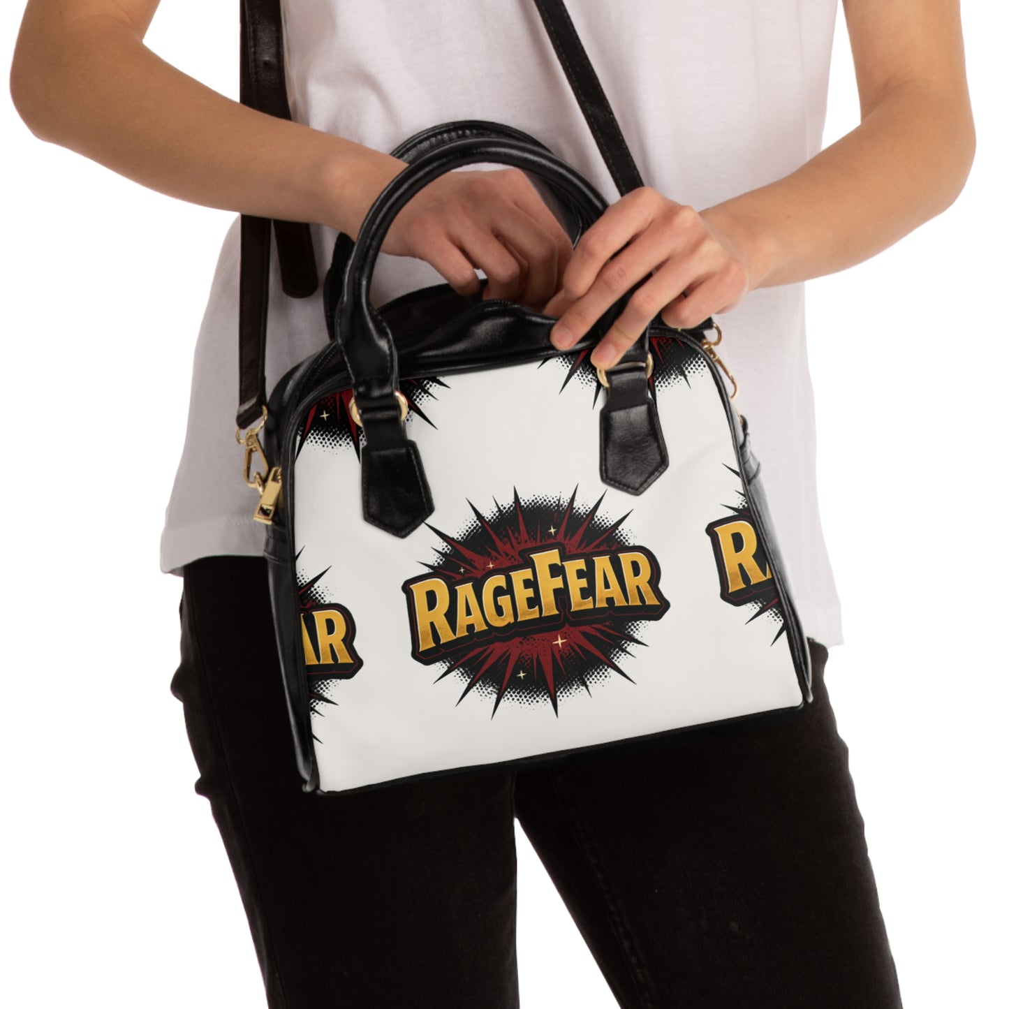 RageFear Shoulder Handbag - Trendy Crossbody Purse, Unique Gift for Her, Casual Everyday Use, Fashion Accessory, Stylish Handbag